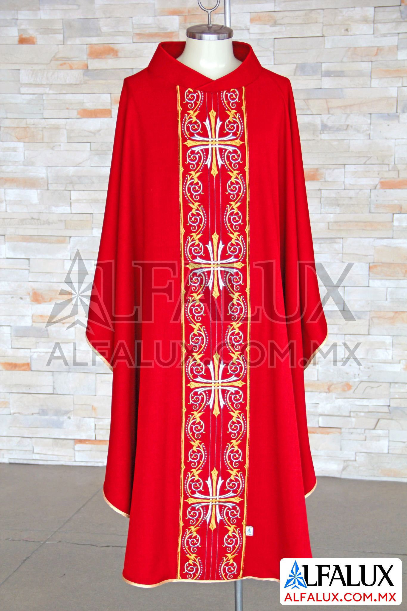 15 CARDENAL Alfalux Casulla Central Rojo 120